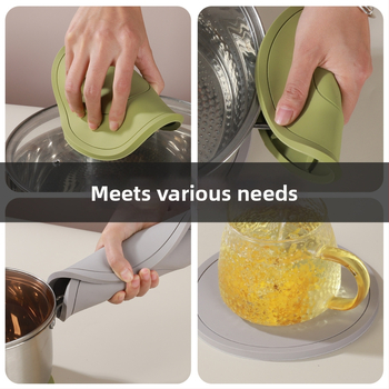 Silikónové kruhové podložky pod taniere – teplovzdorné, jednofarebný dizajn, Ainori, uvedené 2023