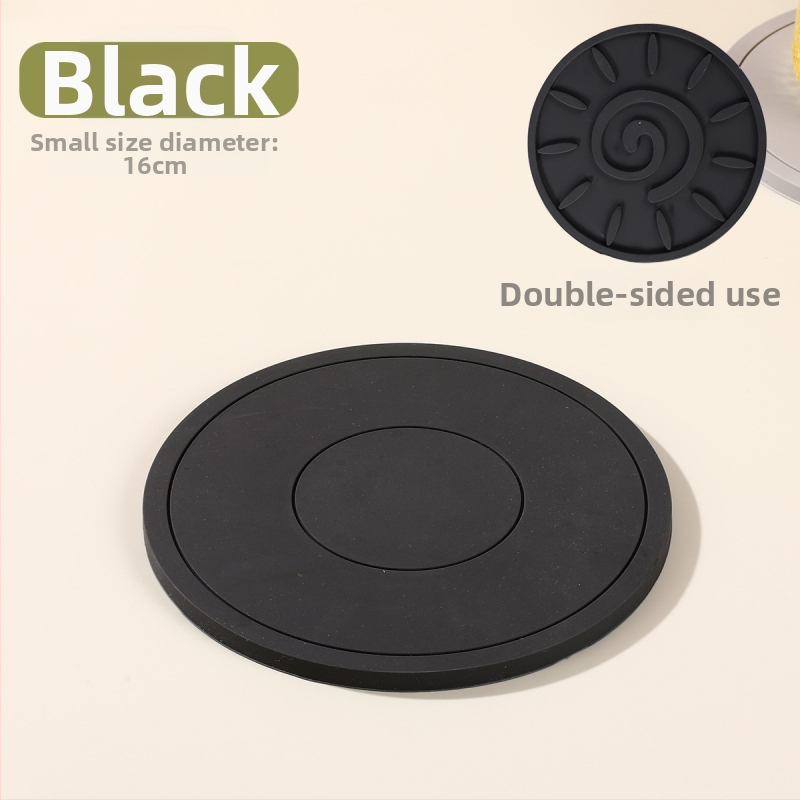 Silikónové kruhové podložky pod taniere – teplovzdorné, jednofarebný dizajn, Ainori, uvedené 2023