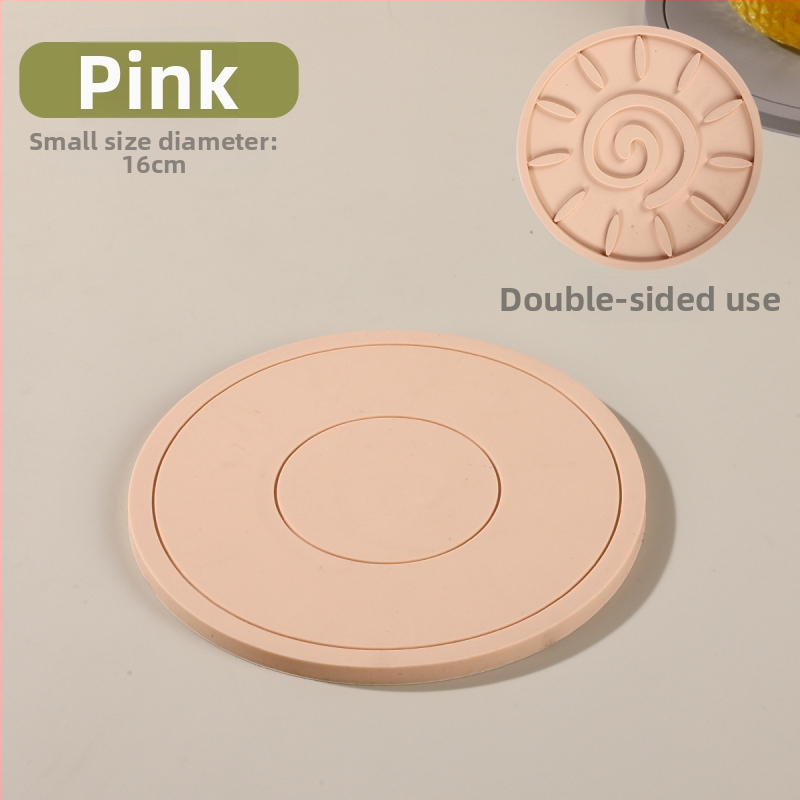 Silikónové kruhové podložky pod taniere – teplovzdorné, jednofarebný dizajn, Ainori, uvedené 2023