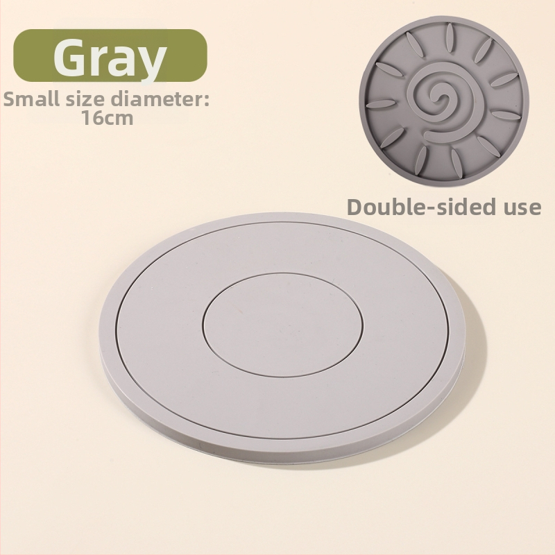 Silikónové kruhové podložky pod taniere – teplovzdorné, jednofarebný dizajn, Ainori, uvedené 2023