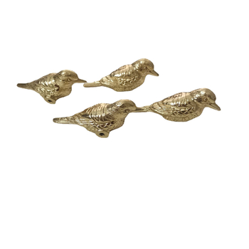 Little Bird úchytka na nábytok – retro štýl, mosadz, 60 g, presné liatie, leštenie a glazúra.