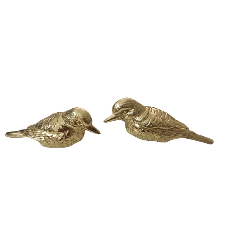 Little Bird úchytka na nábytok – retro štýl, mosadz, 60 g, presné liatie, leštenie a glazúra.