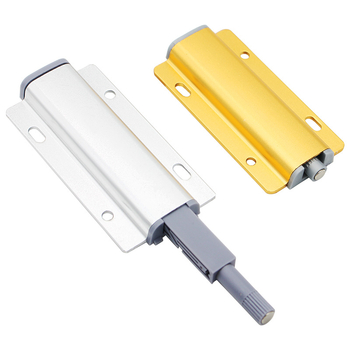 Hliníkový rebounder pre dvere skriniek a šatníka – bez rukoväti, samoelastický mechanizmus, elektrolytický povrch