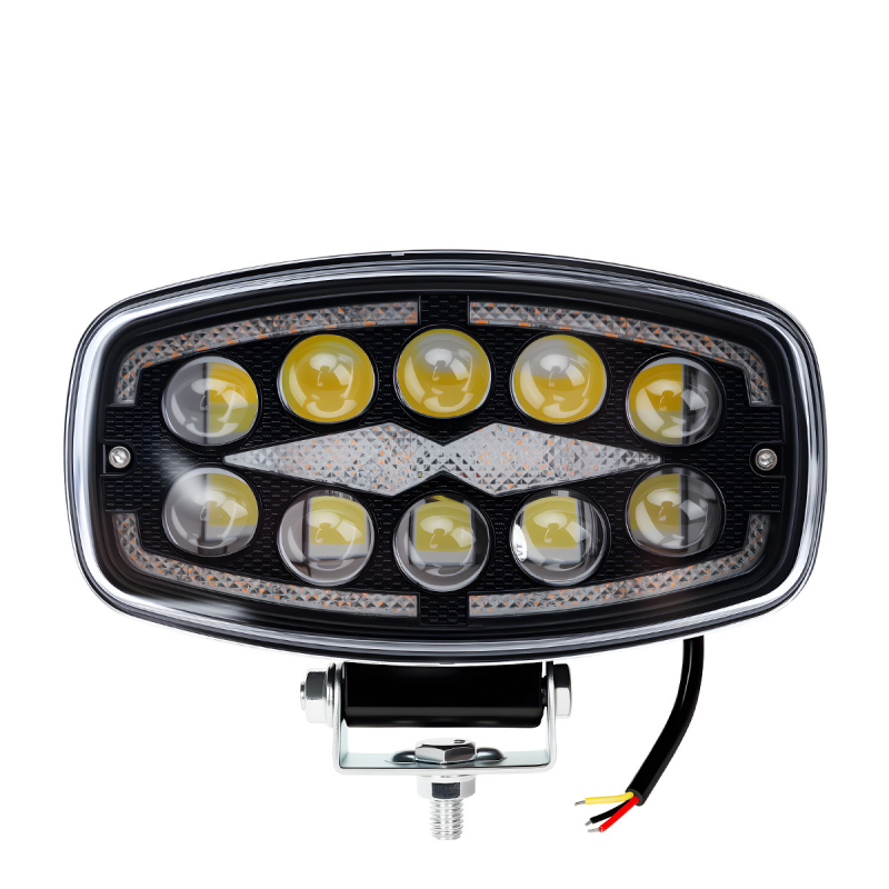 LED reflektor na strechu auta, hliníková zliatina telo, model work135, napätie 10–60V, životnosť 50000h, univerzálna kompatibilita