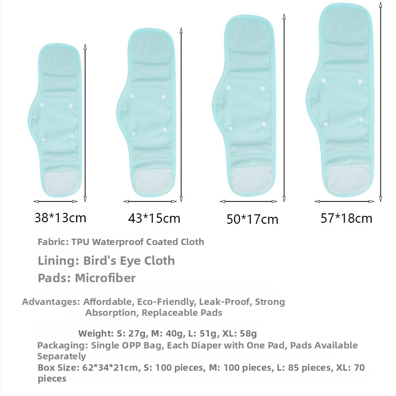 Treniņu biksītes maziem suņiem, elpojošas un noplūdes izturīgas, maināmi autiņi ar sprādzi, fizioloģiskas bikses (Materiāls: Poliesteris; Produkta kategorija: Menstruācijas bikses; Stils: Atpūta; Zīmols: Bablonrabi)