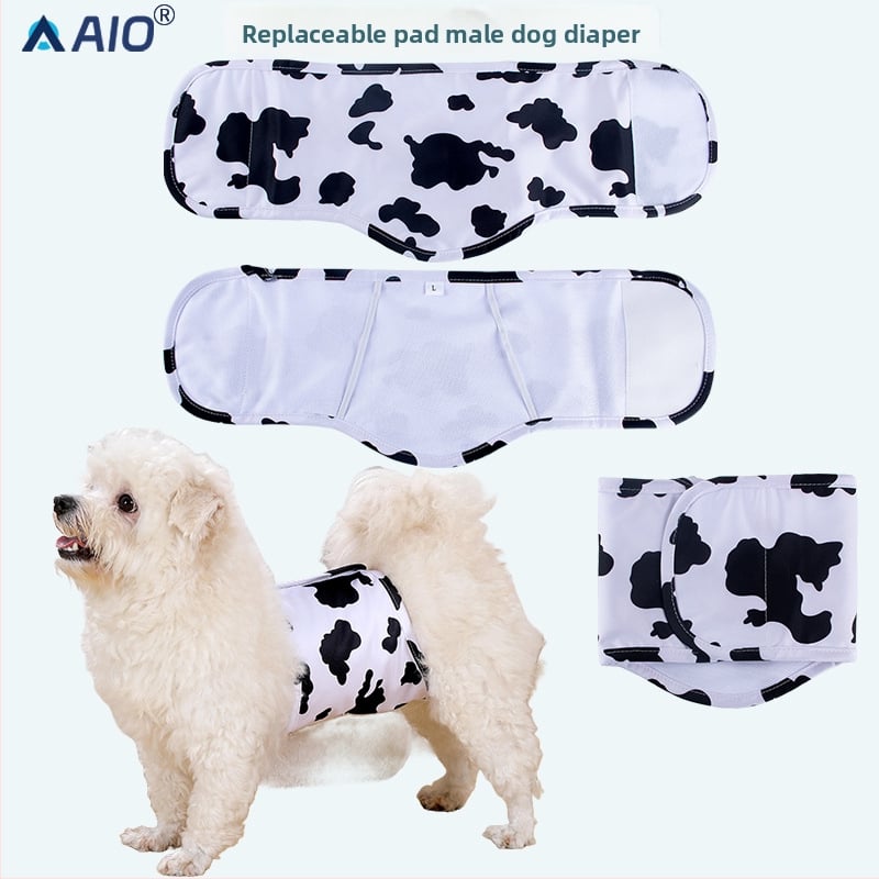 Pánske psie plienky nohavice, opakovane použiteľné, polyester, štýl európsko-americký, značka AIO, kód SP2404035