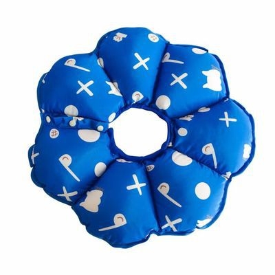 Elizabethánsky golier pre psa, proti olizovaniu a škrabaniu, vzor slnečnice, polyester, značka ibeans