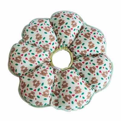 Elizabethánsky golier pre psa, proti olizovaniu a škrabaniu, vzor slnečnice, polyester, značka ibeans