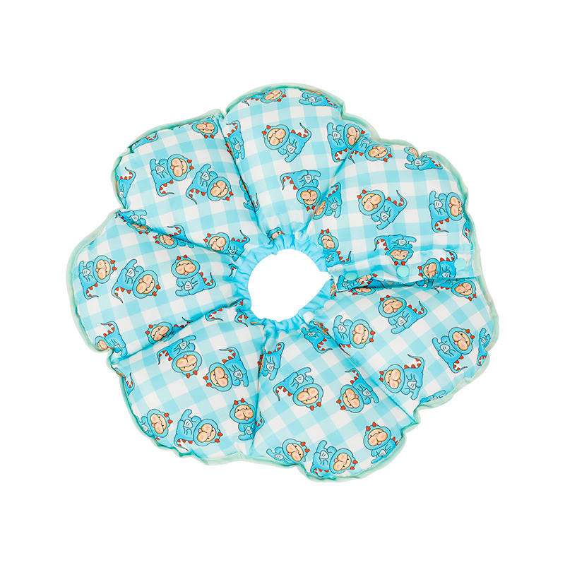 Elizabethánsky golier pre psa, proti olizovaniu a škrabaniu, vzor slnečnice, polyester, značka ibeans