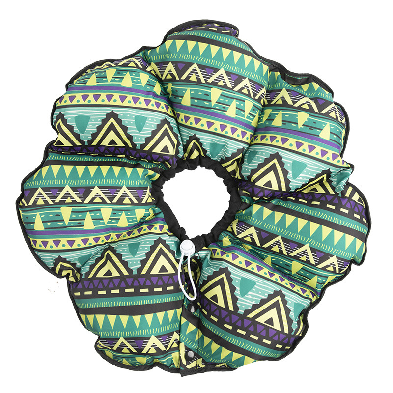 Elizabethánsky golier pre psa, proti olizovaniu a škrabaniu, vzor slnečnice, polyester, značka ibeans