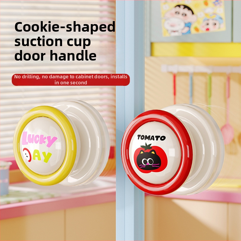 Cookie úchyt dverí s vákuovou pumpou na sklo - tlačenie/ťahanie, ABS, vstrekovanie, domáce použitie