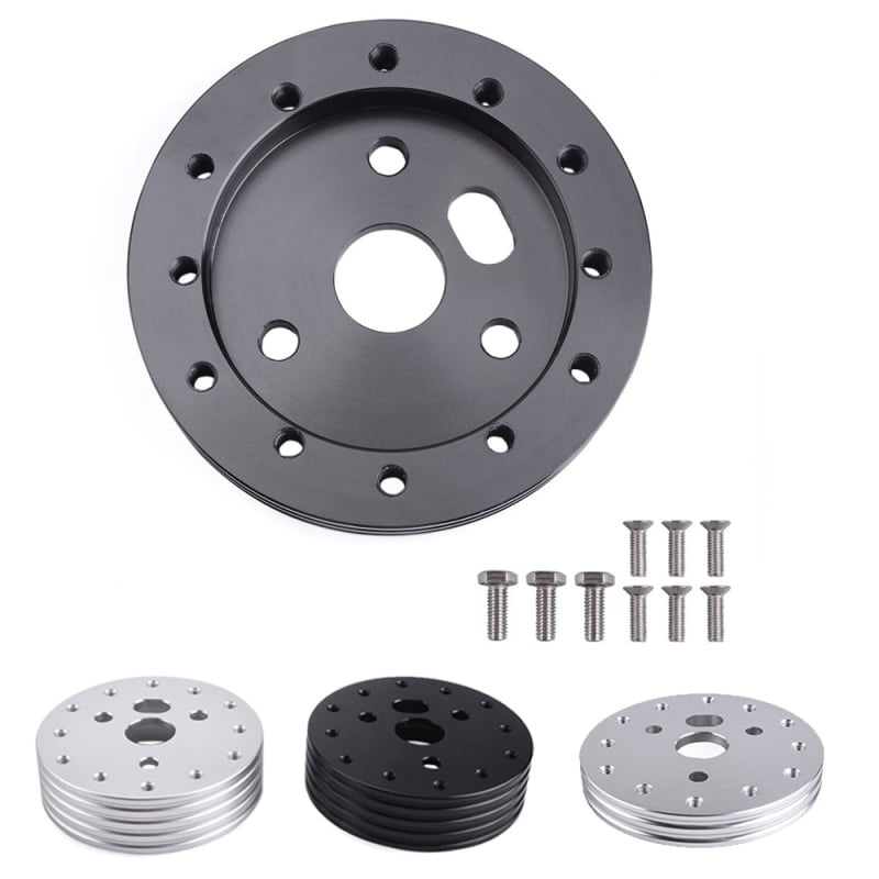 Hliníkový adaptér na stred volantu, prechod z 6 otvorov na 3 otvory, pre väčšinu modelov áut, model STW023, značka RASTP