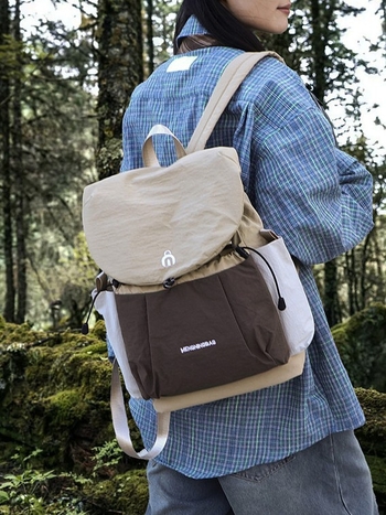 Ruksak, lagani najlon, korejski stil ulični trend, velika kapaciteta, zatvarač s poklopcem, vodootporan i otporan na habanje, za slobodno vrijeme putovanja i školsku svakodnevicu