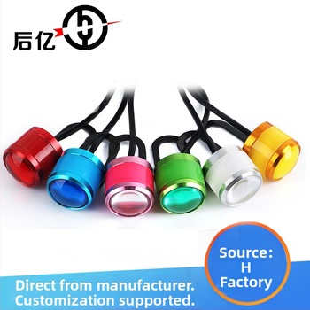 Motocyklové spätné zrkadlo s Eagle Eye LED svetlom a blikaním, 5630-3 lampa, 12V, 1.5W, SMD svetlo, 6500K, letecký hliník