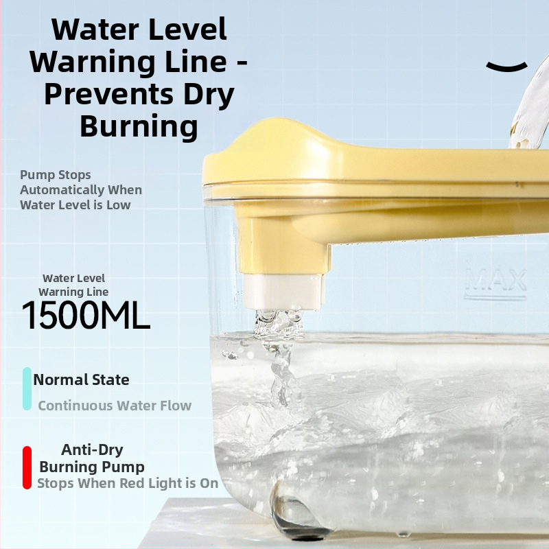 Zásobník na vodu pre mačky s automatickým filtrom, odnímateľný dizajn a USB rozhranie