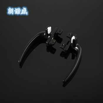 Kľučka k oknu LM-C1912 – hliníková zliatina, povrch nástrekom, profil 38 okien, ploché tlačenie, ľavé alebo pravé uchopenie, pre hliníkové dvere a okná