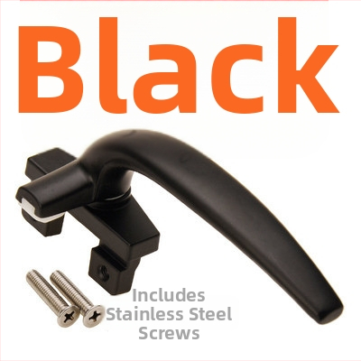 Kľučka k oknu LM-C1912 – hliníková zliatina, povrch nástrekom, profil 38 okien, ploché tlačenie, ľavé alebo pravé uchopenie, pre hliníkové dvere a okná