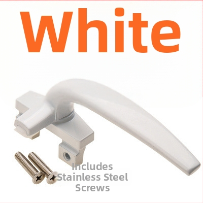 Kľučka k oknu LM-C1912 – hliníková zliatina, povrch nástrekom, profil 38 okien, ploché tlačenie, ľavé alebo pravé uchopenie, pre hliníkové dvere a okná