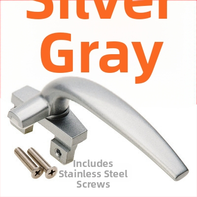 Kľučka k oknu LM-C1912 – hliníková zliatina, povrch nástrekom, profil 38 okien, ploché tlačenie, ľavé alebo pravé uchopenie, pre hliníkové dvere a okná