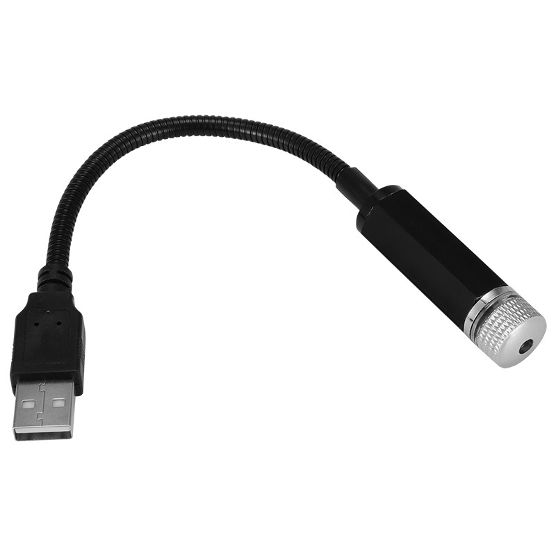 Unutarnji projektor zvjezdanoj nebeske ploče za automobil – USB napajanje, model A01, aluminijska konstrukcija, 12V, 1.5W