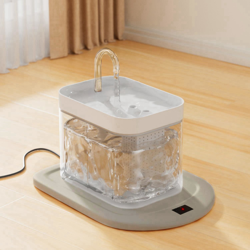 Dávkovač vody pre mačky s automatickou cirkuláciou a systémom kŕmenia