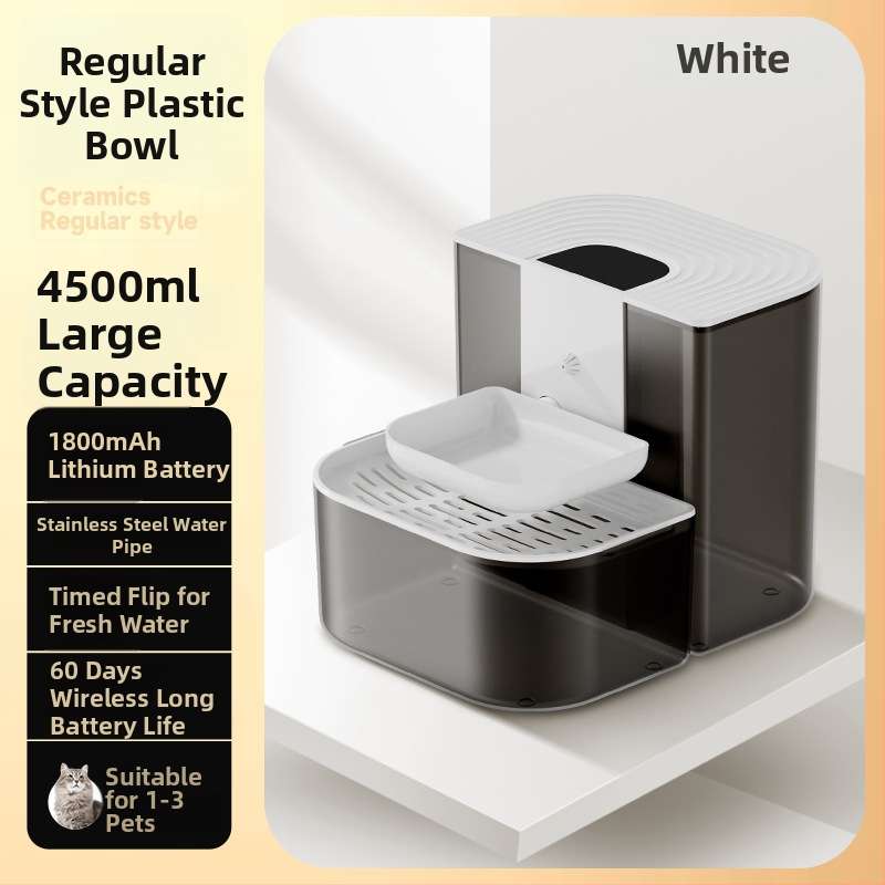 Inteligentný zásobník vody pre domáce zvieratá s konštantnou teplotou a sklopným tokom, kompatibilný s aplikáciou, odnímateľný pre psy a mačky