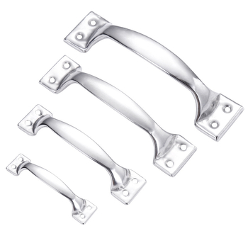 Nerezová oceľová oblúková rukoväť pre skrinky, zásuvky a okná, leštený povrch, model M, štýl moderný minimalistický