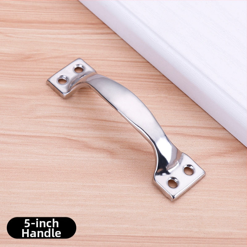 Nerezová oceľová oblúková rukoväť pre skrinky, zásuvky a okná, leštený povrch, model M, štýl moderný minimalistický