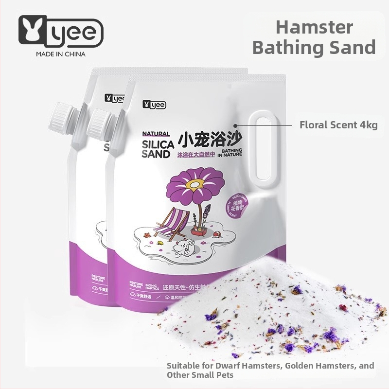 Pješčani za kupanje hrčaka — dezodorirajući učinak, pakiranje 20 kom., podrijetlo Shandong, za hrčke