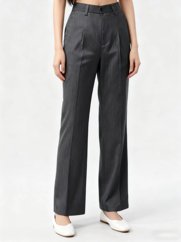 Blazer pre ženy so zúženým pásom, vzor herringbone, špičatý golier, dvojradové gombíky, zmes polyesteru a viskozý