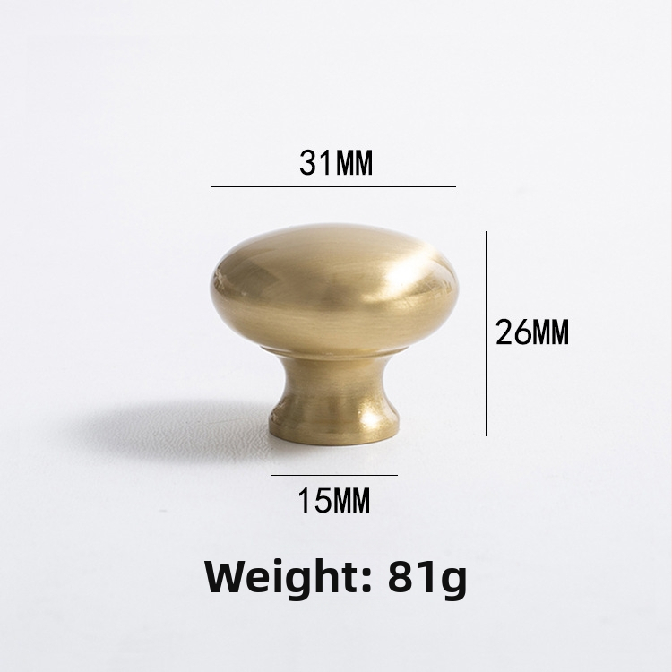 Držiak dvierok skrinky, mosadz, leštený brúsený povrch, francúzsky štýl KMGT, montáž s jednou dierou