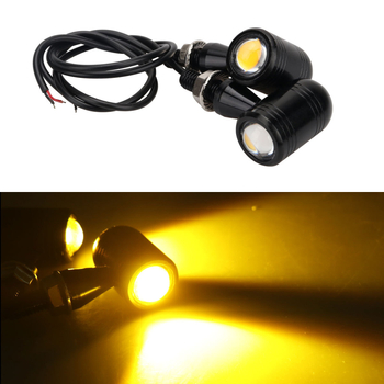 Motocyklové svetlo na poznávaciu značku – vysokovýkonné LED Eagle Eye, spätné svetlo a výstražné svetlo, hliník+LED, 12V, univerzálne