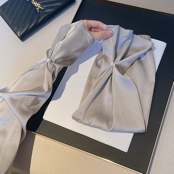 CHUXINSTILL Slnečná manžeta na ruku s perlou, štýl Lady/Sweet/Princess, leto 2023