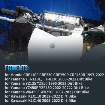 LED pracovné svetlo s 20 LED, dvojradý pás, hliníková zliatina, 12–24V, IP67, model motor271