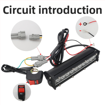 LED pracovné svetlo s 20 LED, dvojradý pás, hliníková zliatina, 12–24V, IP67, model motor271