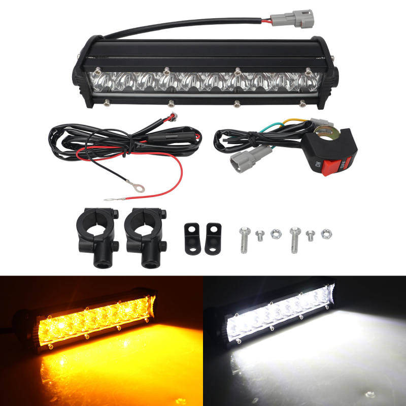 LED pracovné svetlo s 20 LED, dvojradý pás, hliníková zliatina, 12–24V, IP67, model motor271