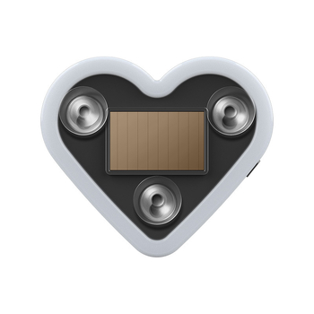 Automobilska LED svjetiljka za C-stub, trokutasti srce oblik, bežični neonski sjaj, ABS materijal, 0,5 W pri 5 V, pričvršćivanje pomoću usisne čašice, univerzalna kompatibilnost