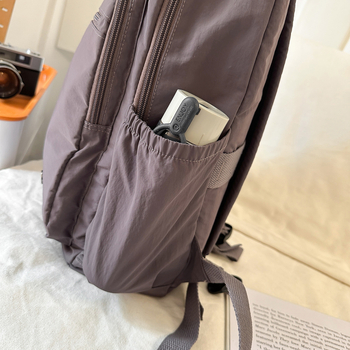 Női divatú, minimalist stílusú hátizsák utazáshoz, könnyű, nagy kapacitású, kompatibilis 16 hüvelykes laptophoz