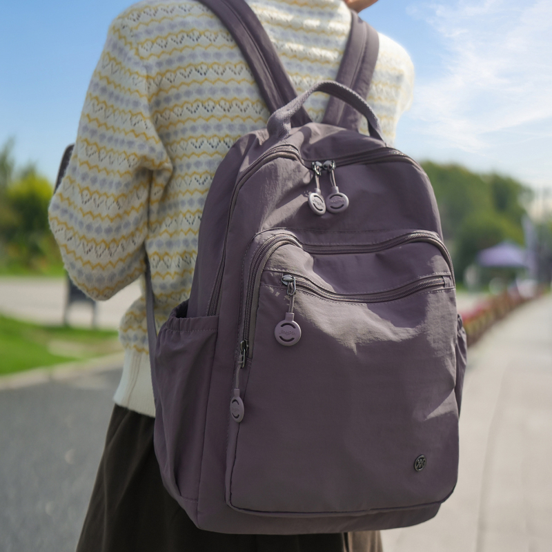 Női divatú, minimalist stílusú hátizsák utazáshoz, könnyű, nagy kapacitású, kompatibilis 16 hüvelykes laptophoz