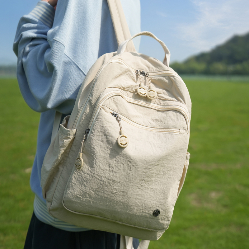 Női divatú, minimalist stílusú hátizsák utazáshoz, könnyű, nagy kapacitású, kompatibilis 16 hüvelykes laptophoz