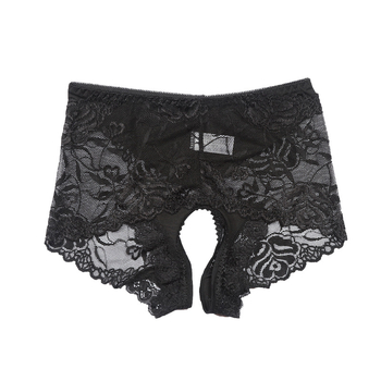 Dámske nohavičky z čipky s jacquard dizajnom, stredný pás, hlavný materiál Nylon 70%, podšívka Modal 50%
