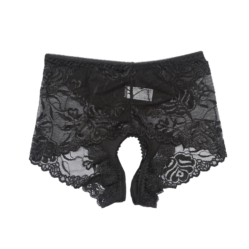 Dámske nohavičky z čipky s jacquard dizajnom, stredný pás, hlavný materiál Nylon 70%, podšívka Modal 50%