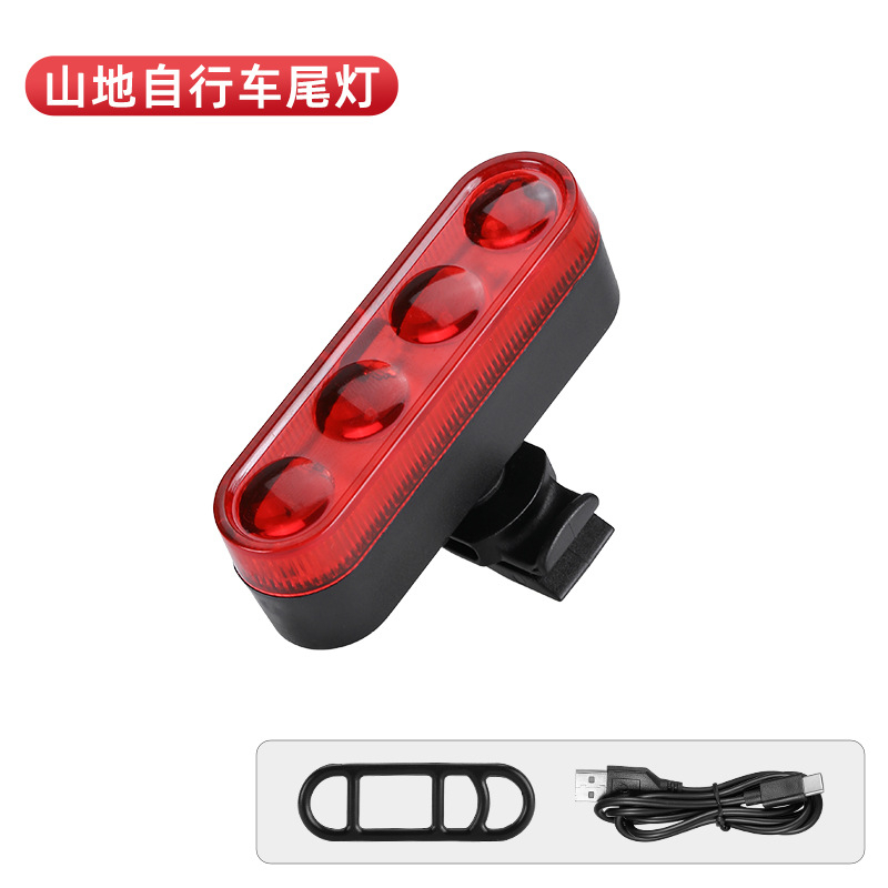 Stražnja svjetiljka za bicikl s USB punjenjem, COB LED, snažna sigurnosna upozoravajuća svjetlost za vožnju