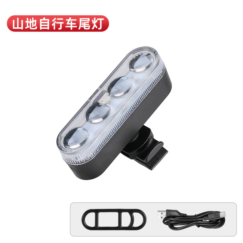 Stražnja svjetiljka za bicikl s USB punjenjem, COB LED, snažna sigurnosna upozoravajuća svjetlost za vožnju