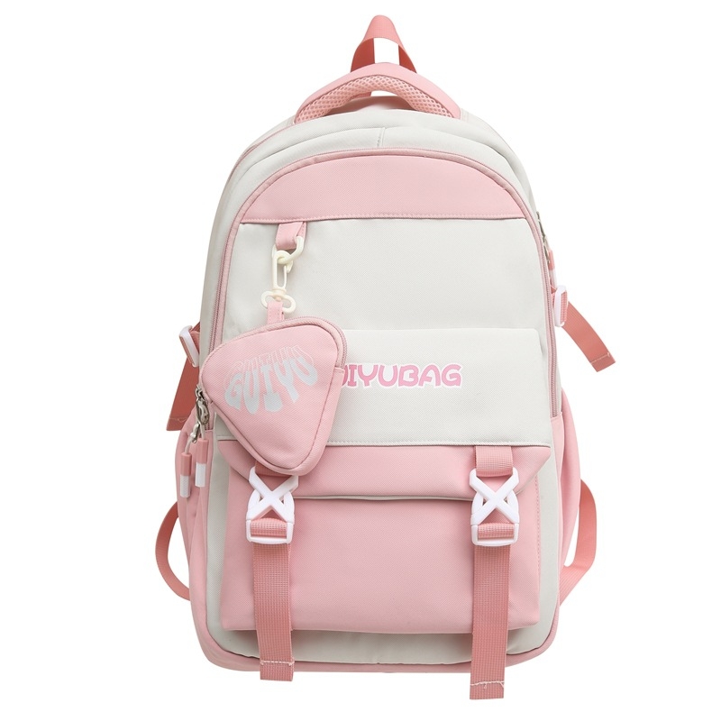 Unisex nylonový batoh s veľkou kapacitou, priedušný, mestský minimalistický štýl, popruhy s vzdušnou podložkou, polyesterová podšívka