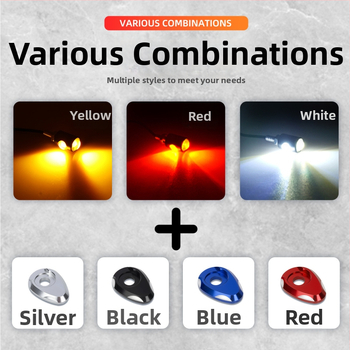 Motocykel LED signálny pás s hliníkovou doskou a COB Eagle-Eye dvojité svetlo (Model drl134+mp057, 12V, životnosť 50 000 h)