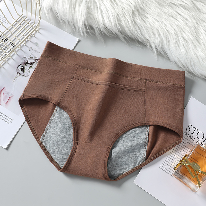 Ženské menštruačné nohavičky, vysoký pás, proti úniku, hlavný materiál 95% bavlna, podšitie 100% bavlna