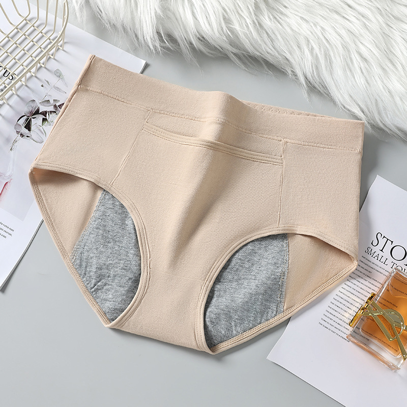 Ženské menštruačné nohavičky, vysoký pás, proti úniku, hlavný materiál 95% bavlna, podšitie 100% bavlna