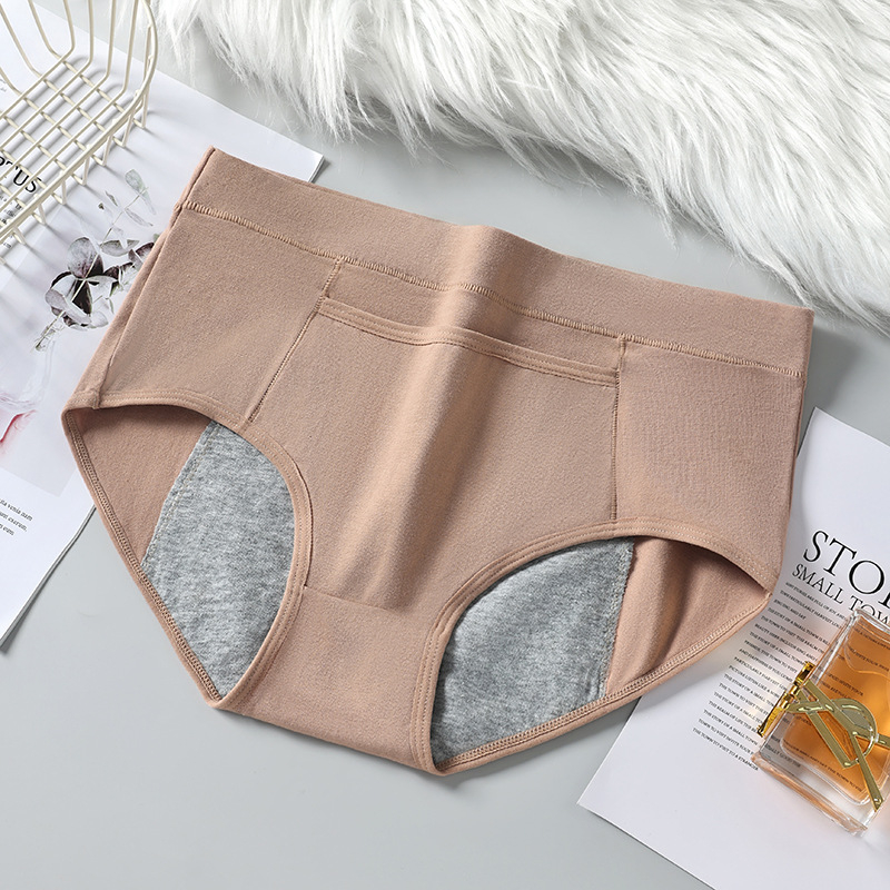 Ženské menštruačné nohavičky, vysoký pás, proti úniku, hlavný materiál 95% bavlna, podšitie 100% bavlna