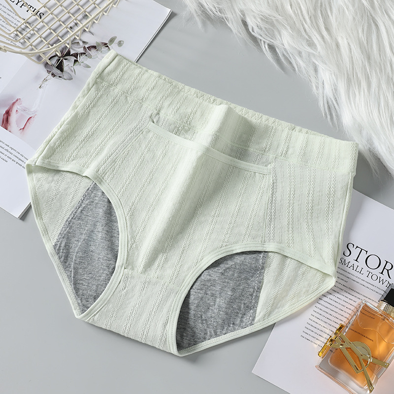 Ženské menštruačné nohavičky, vysoký pás, proti úniku, hlavný materiál 95% bavlna, podšitie 100% bavlna